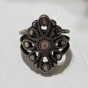 Premier Designs jeweled statement ring size 7‎